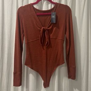 Tie Front Bodysuit - Abercrombie & Fitch